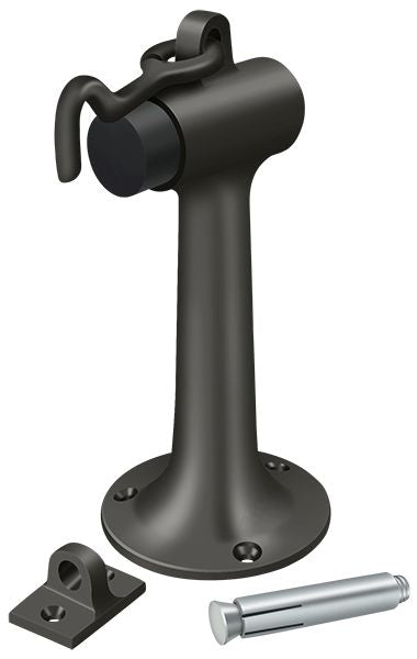 Deltan Floor Mount, 6" Bumper with Hook and Eye, Heavy Duty, Deltana