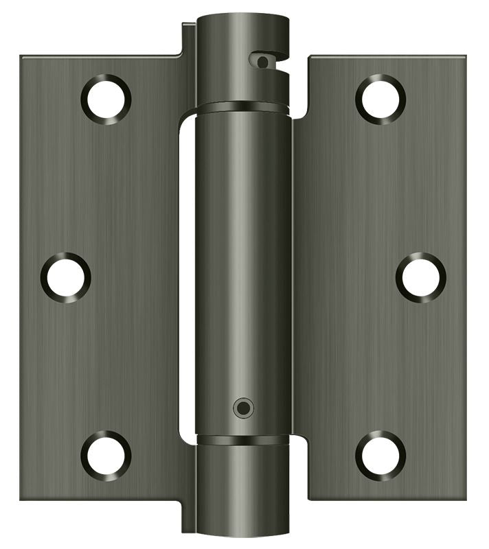 Deltana 3-1/2" x 3-1/2" Spring Hinge; Deltana