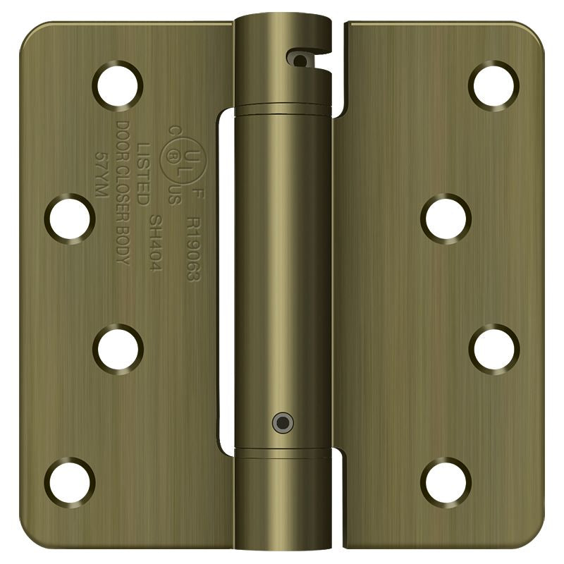 Deltana 4" x 4" x 1/4" Spring Hinge; Deltana