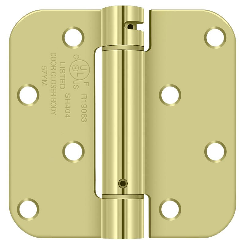 Deltana 4" x4" 5/8" Radius Spring Hinge Benchmark; Deltana