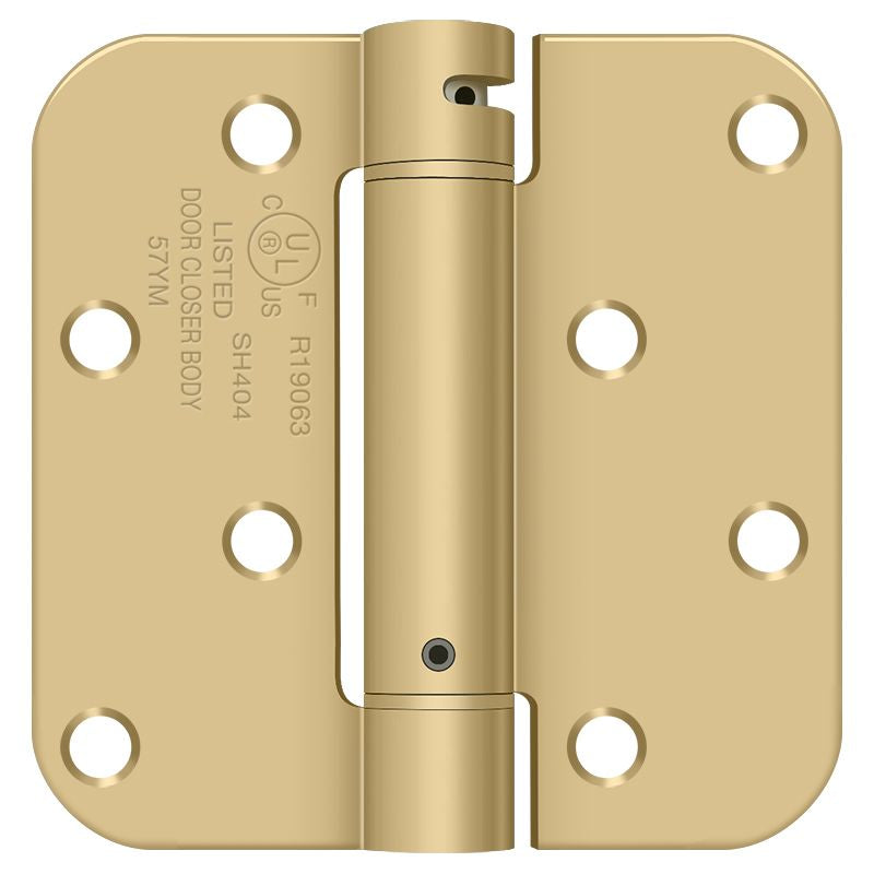 Deltana 4" x4" 5/8" Radius Spring Hinge Benchmark; Deltana