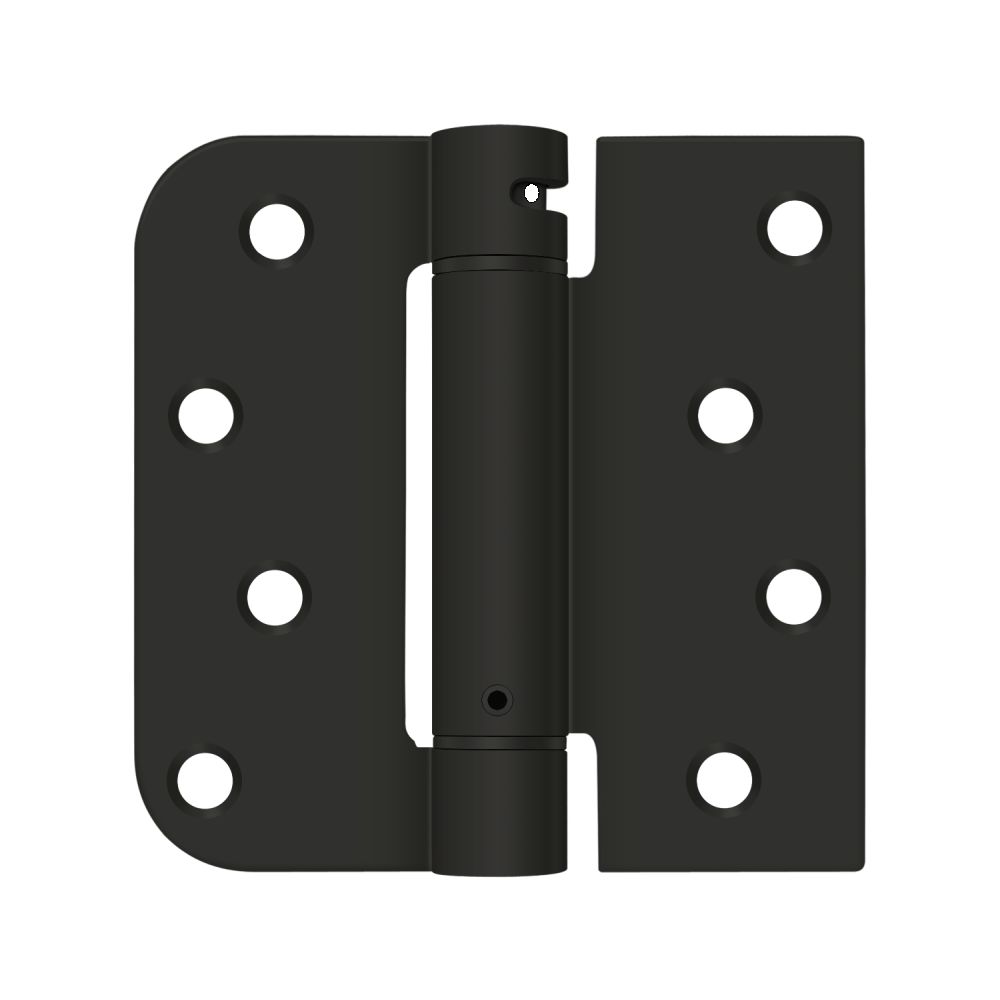 Deltana 4" x 4" 5/8" Radius by Square Spring Hinge Deltana