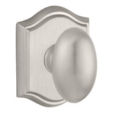 Baldwin Reserve Entry Ellipse Knob and Traditional Arch Rose with 6AL Latch and Dual Strike Baldwin Reserve
