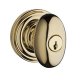 Baldwin Reserve Entry Ellipse Knob and Traditional Round Rose with 6AL Latch and Dual Strike Baldwin Reserve