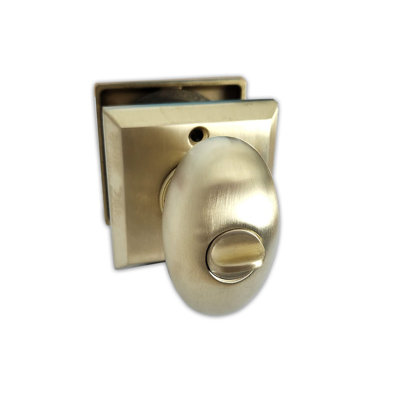 Baldwin Reserve Ellipse Knob Entry with 6AL Latch and Dual Strike Baldwin Reserve