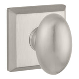 Baldwin Reserve Entry Ellipse Knob and Traditional Square Rose with 6AL Latch and Dual Strike Baldwin Reserve