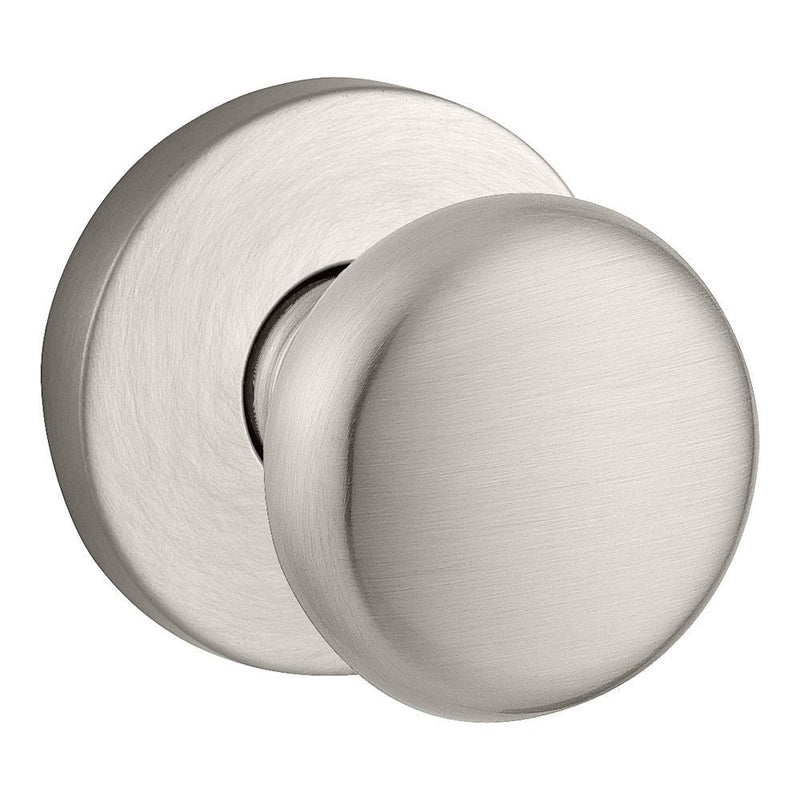 Baldwin Reserve Entry Round Knob and Contemporary Round Rose with 6AL Latch and Dual Strike Baldwin Reserve