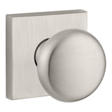Baldwin Reserve Entry Round Knob and Contemporary Square Rose with 6AL Latch and Dual Strike Baldwin Reserve