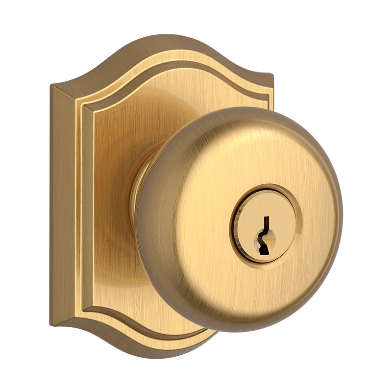 Baldwin Reserve Round Knob Entry with 6AL Latch and Dual Strike Baldwin Reserve