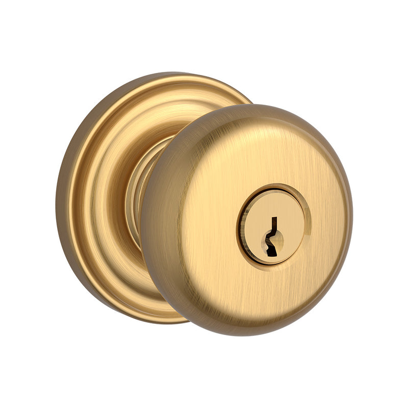 Baldwin Reserve Round Knob Entry with 6AL Latch and Dual Strike Baldwin Reserve