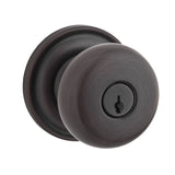 Baldwin Reserve Entry Round Knob and Traditional Round Rose with 6AL Latch and Dual Strike Baldwin Reserve