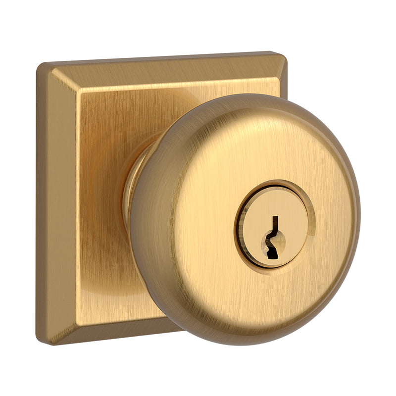 Baldwin Reserve Round Knob Entry with 6AL Latch and Dual Strike Baldwin Reserve