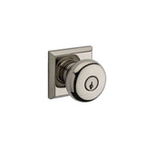Baldwin Reserve Entry Round Knob and Traditional Square Rose with 6AL Latch and Dual Strike Baldwin Reserve
