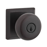 Baldwin Reserve Entry Round Knob and Traditional Square Rose with 6AL Latch and Dual Strike Baldwin Reserve