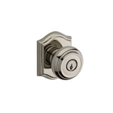 Baldwin Reserve Entry Traditional Knob and Traditional Arch Rose with 6AL Latch and Dual Strike Baldwin Reserve