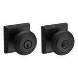 Baldwin Reserve Entry Traditional Knob and Traditional Square Rose with 6AL Latch and Dual Strike Baldwin Reserve