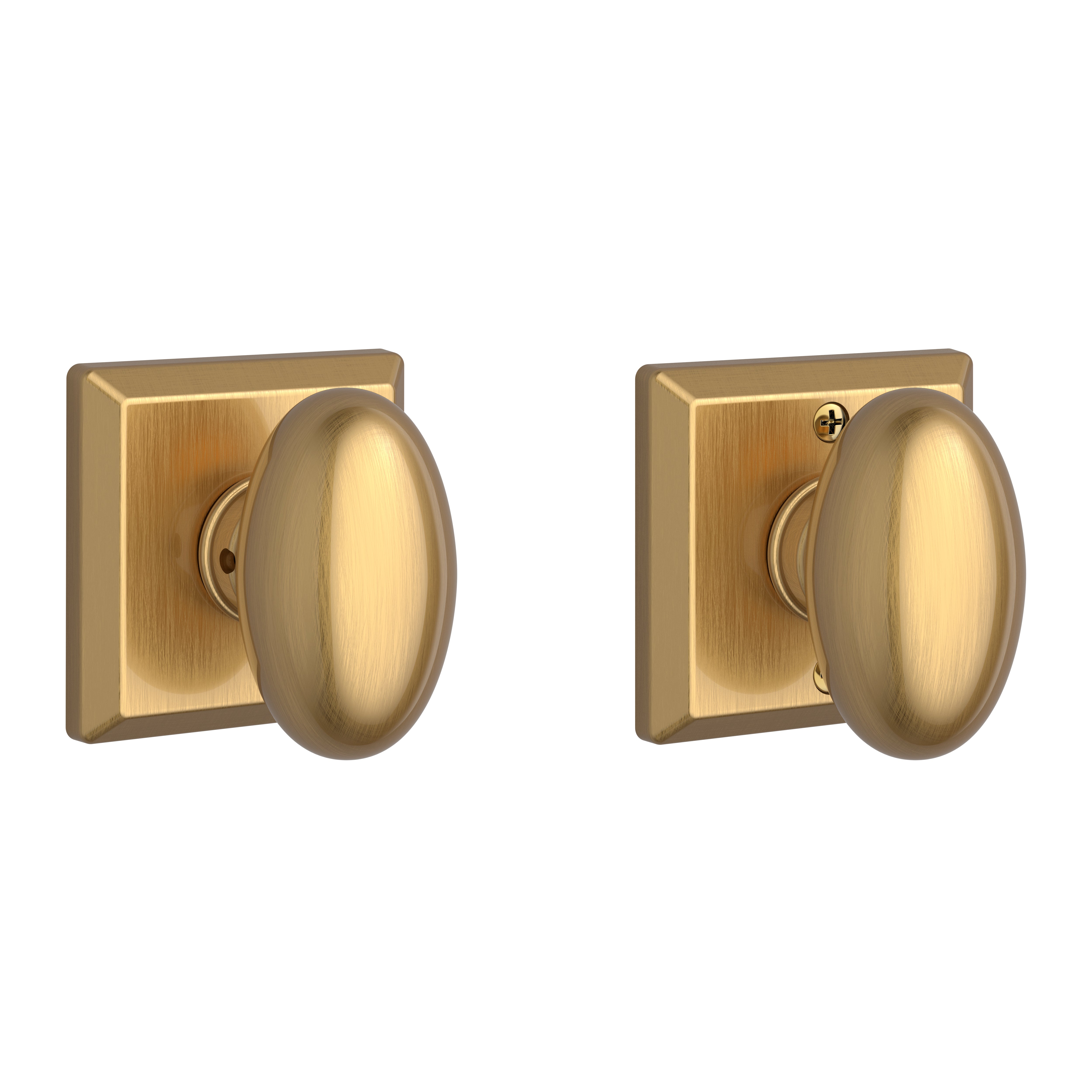 Baldwin Reserve Full Dummy Ellipse Knob and Traditional Square Rose Baldwin Reserve