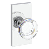 Baldwin Reserve Half Dummy Contemporary Crystal Knob and Contemporary 5" Rose Baldwin Reserve