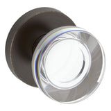 Baldwin Reserve Half Dummy Contemporary Crystal Knob and Contemporary Round Rose Baldwin Reserve