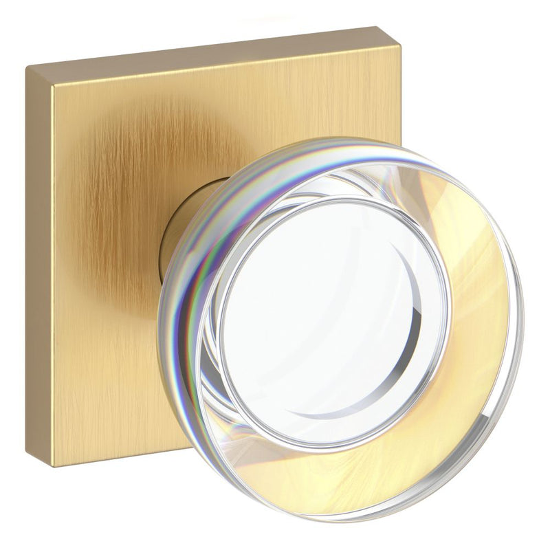 Baldwin Reserve Contemporary Crystal Knob Half Dummy Baldwin Reserve