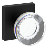 Baldwin Reserve Half Dummy Contemporary Crystal Knob and Contemporary Square Rose Baldwin Reserve