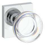 Baldwin Reserve Half Dummy Contemporary Crystal Knob and Contemporary Square Rose Baldwin Reserve