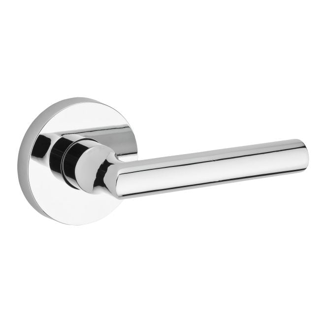 Baldwin Reserve Half Dummy Tube Lever and Contemporary Round Rose Baldwin Reserve