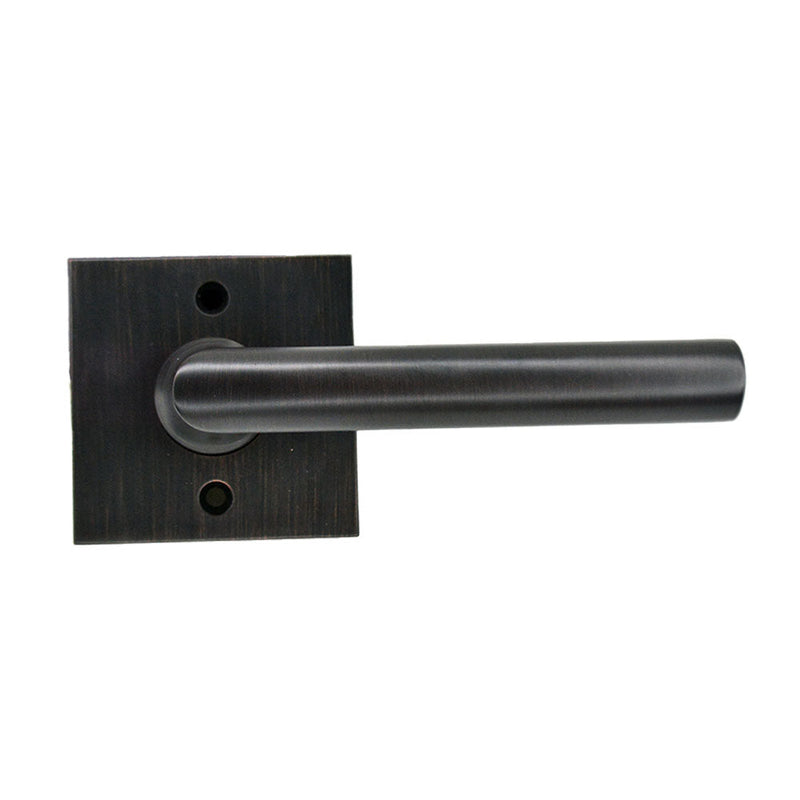 Baldwin Reserve Half Dummy Tube Lever and Contemporary Square Rose Baldwin Reserve