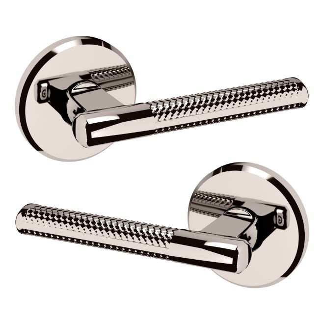 Baldwin L015 Preconfigured L015 Lever with R016 Rose Passage Lock with 2-3/8" Backset and Full Lip Strike Baldwin Estate