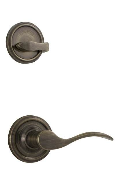 Weslock Bordeau Interior Single Cylinder Handleset Trim with Adjustable Latch and Round Corner Strikes Weslock
