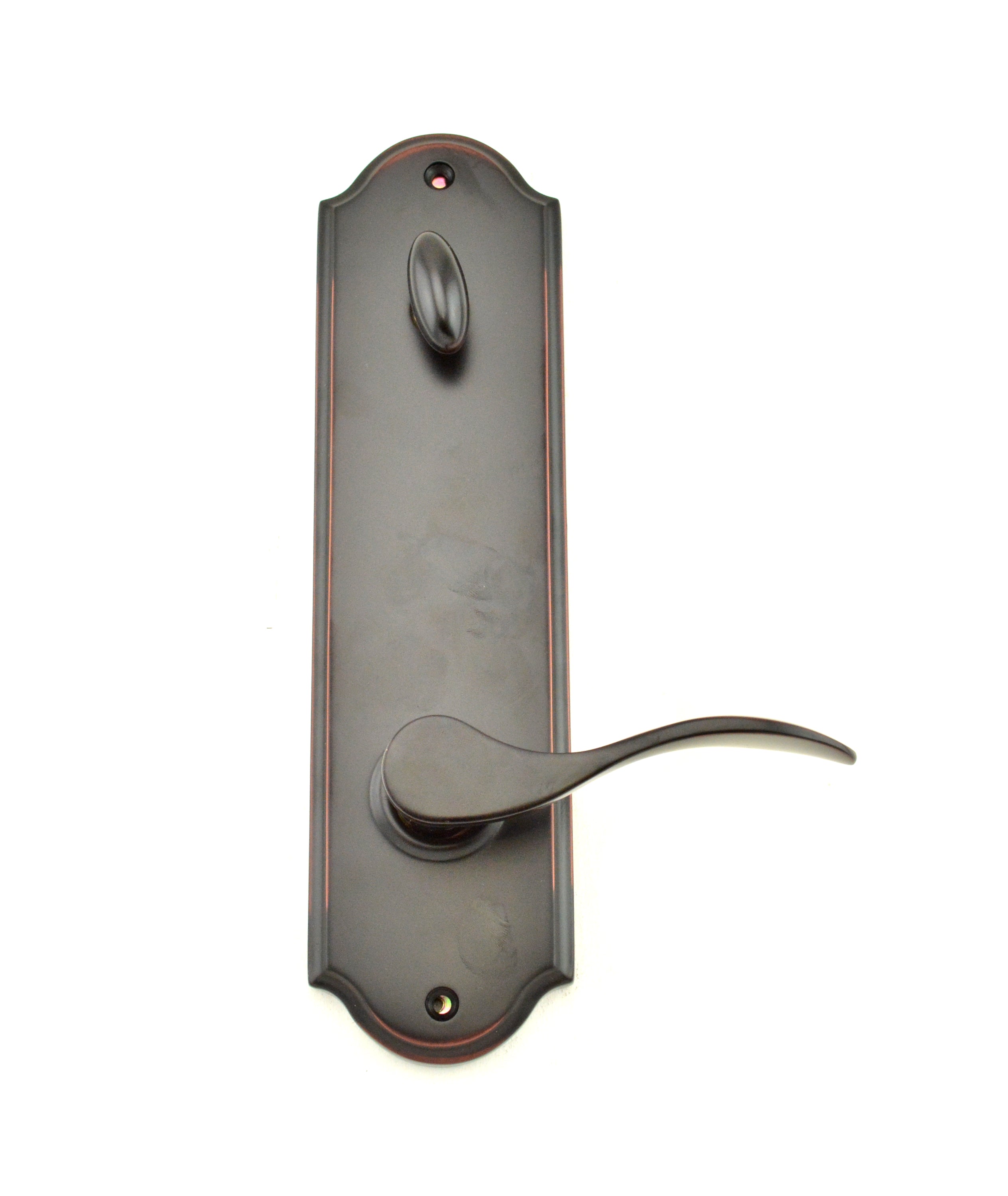 Weslock Bordeau Interior Single Cylinder Handleset Trim for Mansion or Philbrook with Adjustable Latch and Round Corner Strikes Weslock