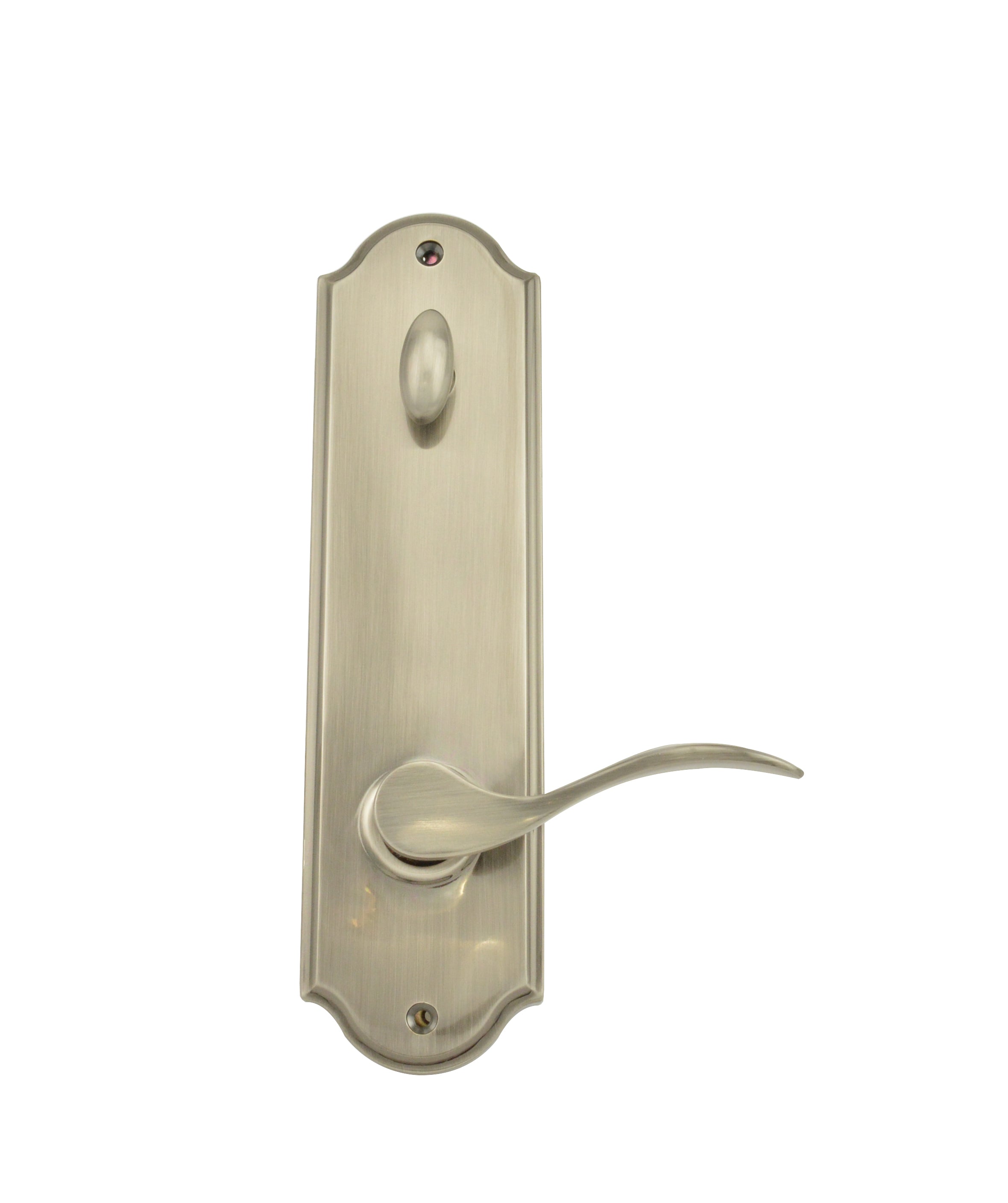 Weslock Bordeau Interior Single Cylinder Handleset Trim for Mansion or Philbrook with Adjustable Latch and Round Corner Strikes Weslock