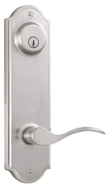 Weslock Bordeau Interior Double Cylinder Handleset Trim for Mansion or Philbrook with Adjustable Latch and Round Corner Strikes Weslock