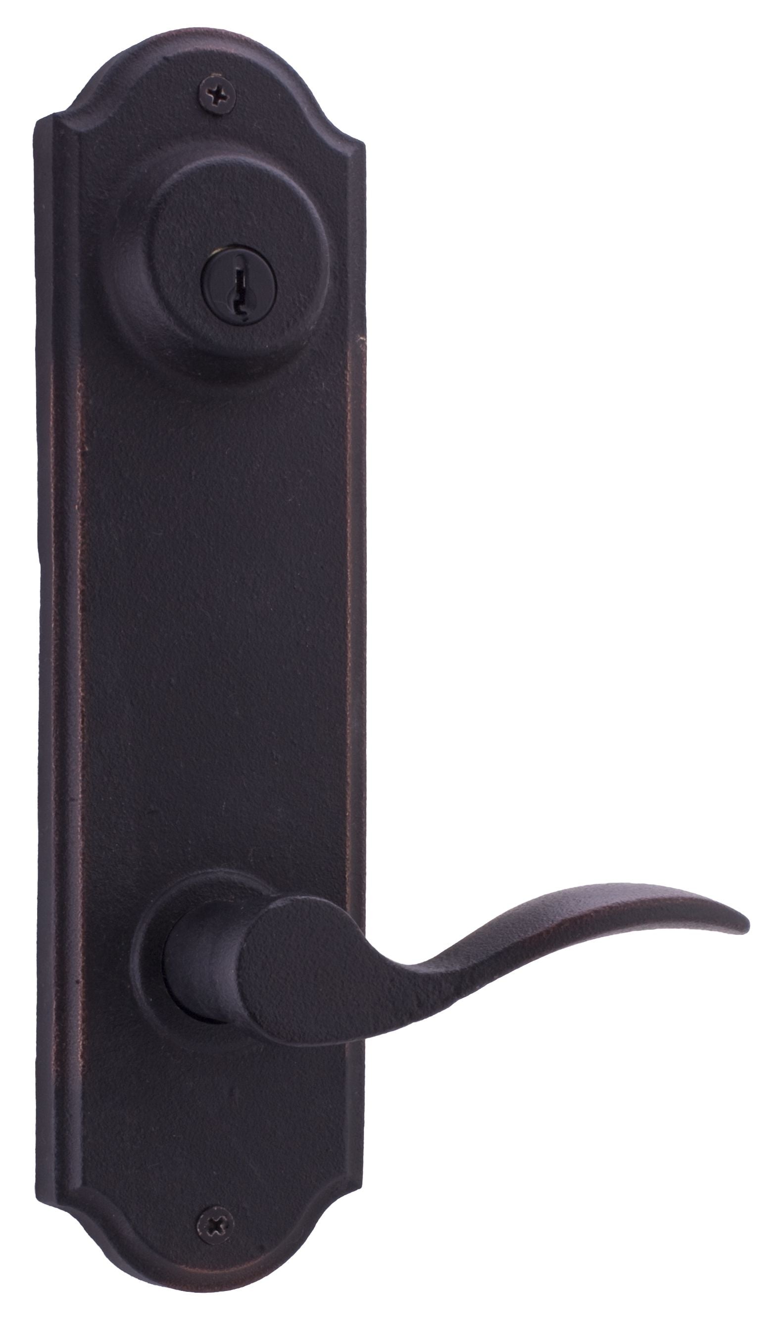 Weslock Carlow Interior Double Cylinder Handleset Trim for Stonebriar or Wiltshire with Adjustable Latch and Round Corner Strikes Weslock