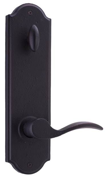 Weslock Carlow Interior Interconnected Handleset Trim for Stonebriar or Wiltshire with Adjustable Latch and Round Corner Strikes Weslock