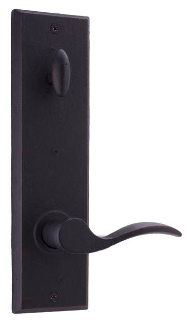 Weslock Carlow Interior Interconnected Handleset Trim for Greystone or Rockford with Adjustable Latch and Round Corner Strikes Weslock