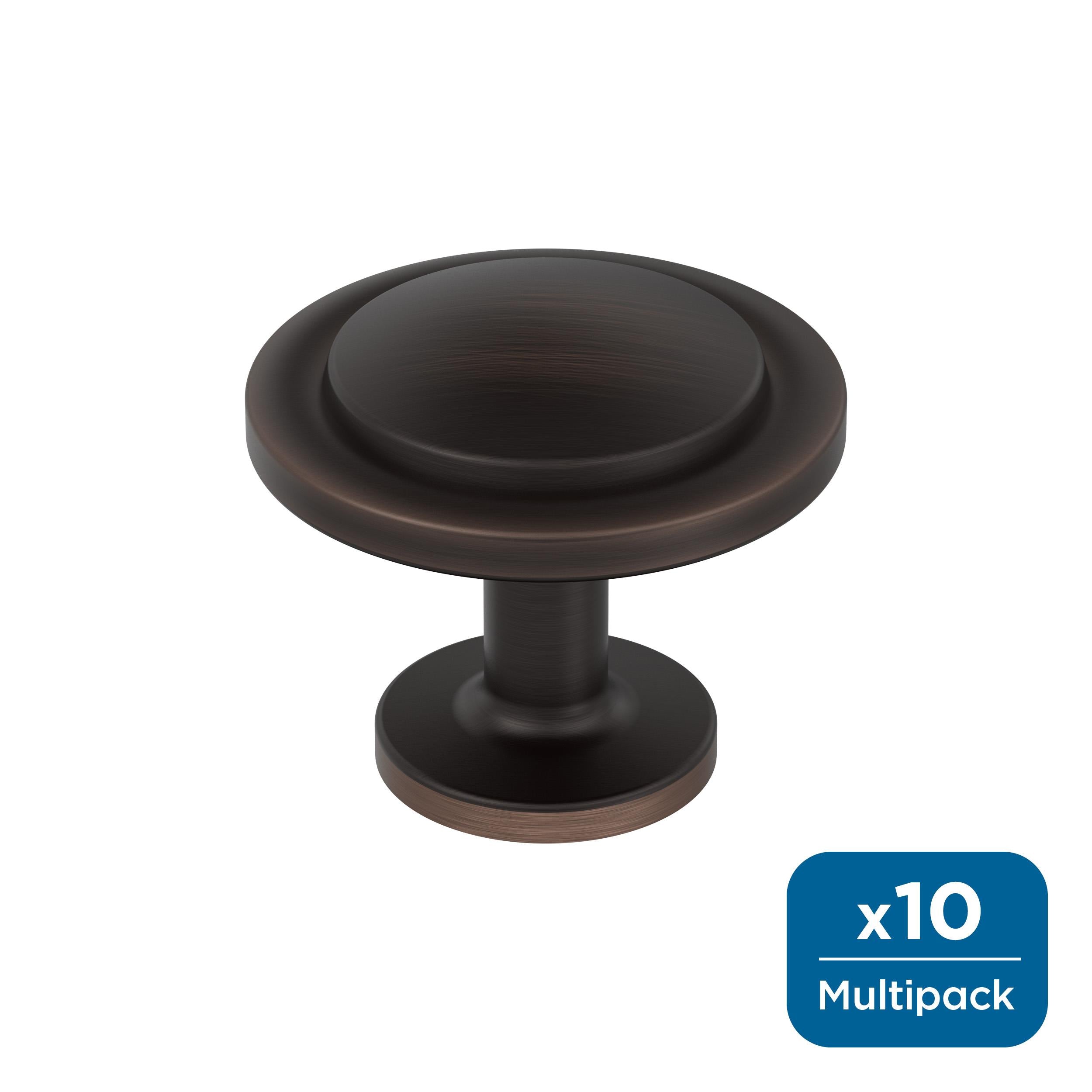 Amerock Loop 1-3/16 inch (30mm) Diameter Knob - 37025 - 10 Pack Everyday Basics