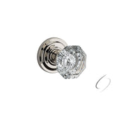Baldwin Reserve Passage Crystal Knob with Traditional Round Rose with 6AL Latch and Dual Strike Baldwin Reserve