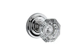 Baldwin Reserve Passage Crystal Knob with Traditional Round Rose with 6AL Latch and Dual Strike Baldwin Reserve