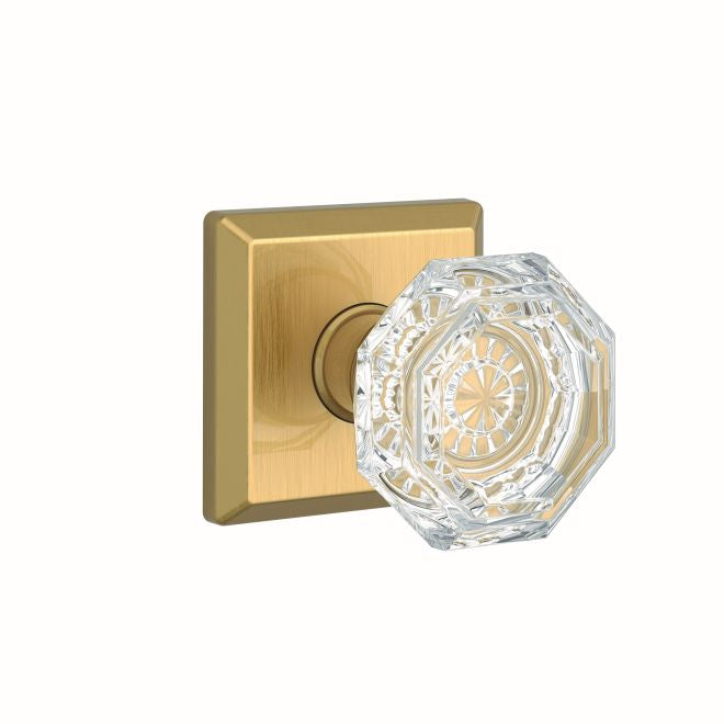 Baldwin Reserve Crystal Knob Passage with 6AL Latch and Dual Strike Baldwin Reserve