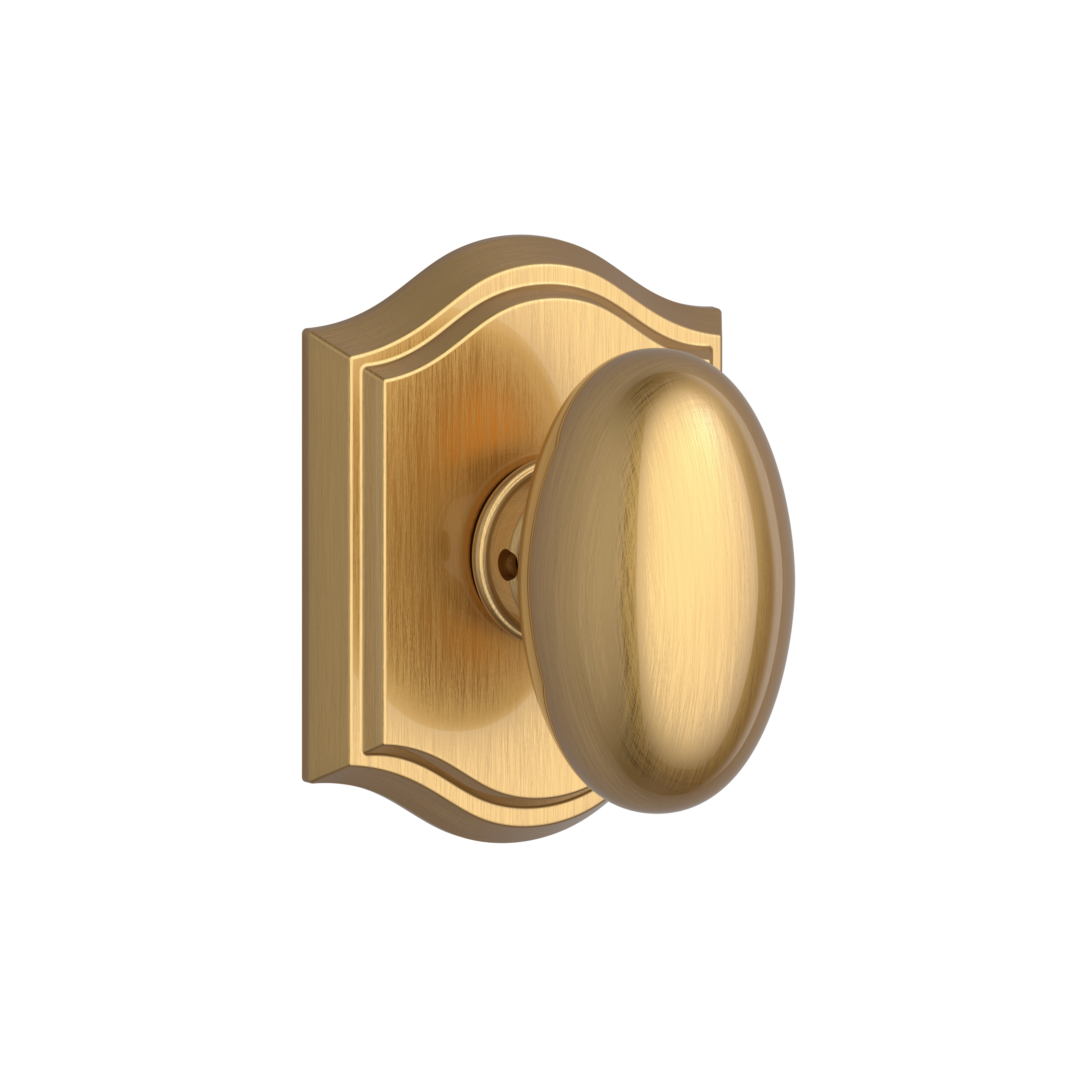 Baldwin Reserve Ellipse Knob Passage with 6AL Latch and Dual Strike Baldwin Reserve