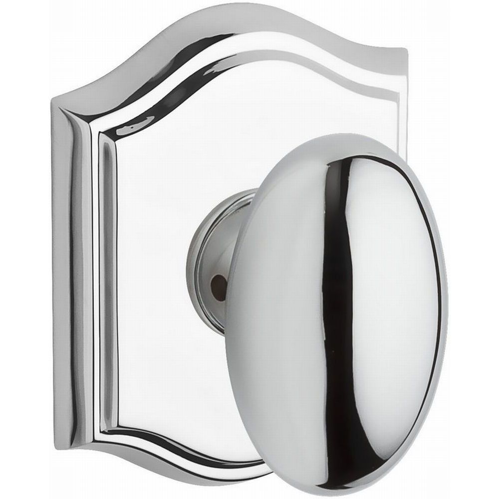Baldwin Reserve Passage Ellipse Knob and Traditional Arch Rose with 6AL Latch and Dual Strike Baldwin Reserve