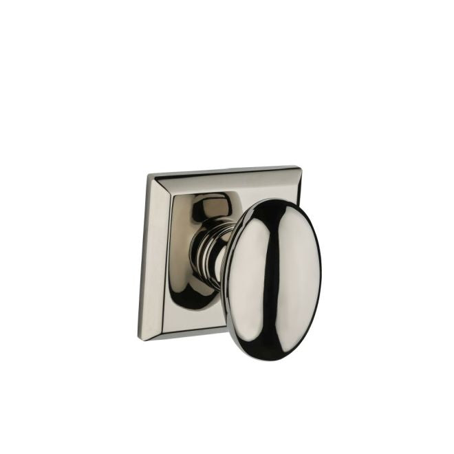 Baldwin Reserve Passage Ellipse Knob and Traditional Square Rose with 6AL Latch and Dual Strike Baldwin Reserve