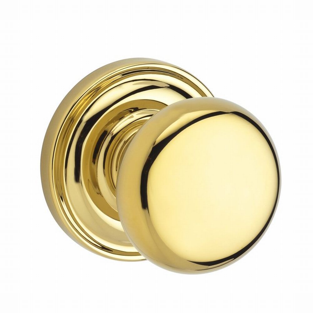 Baldwin Reserve Passage Round Knob and Traditional Round Rose with 6AL Latch and Dual Strike Baldwin Reserve