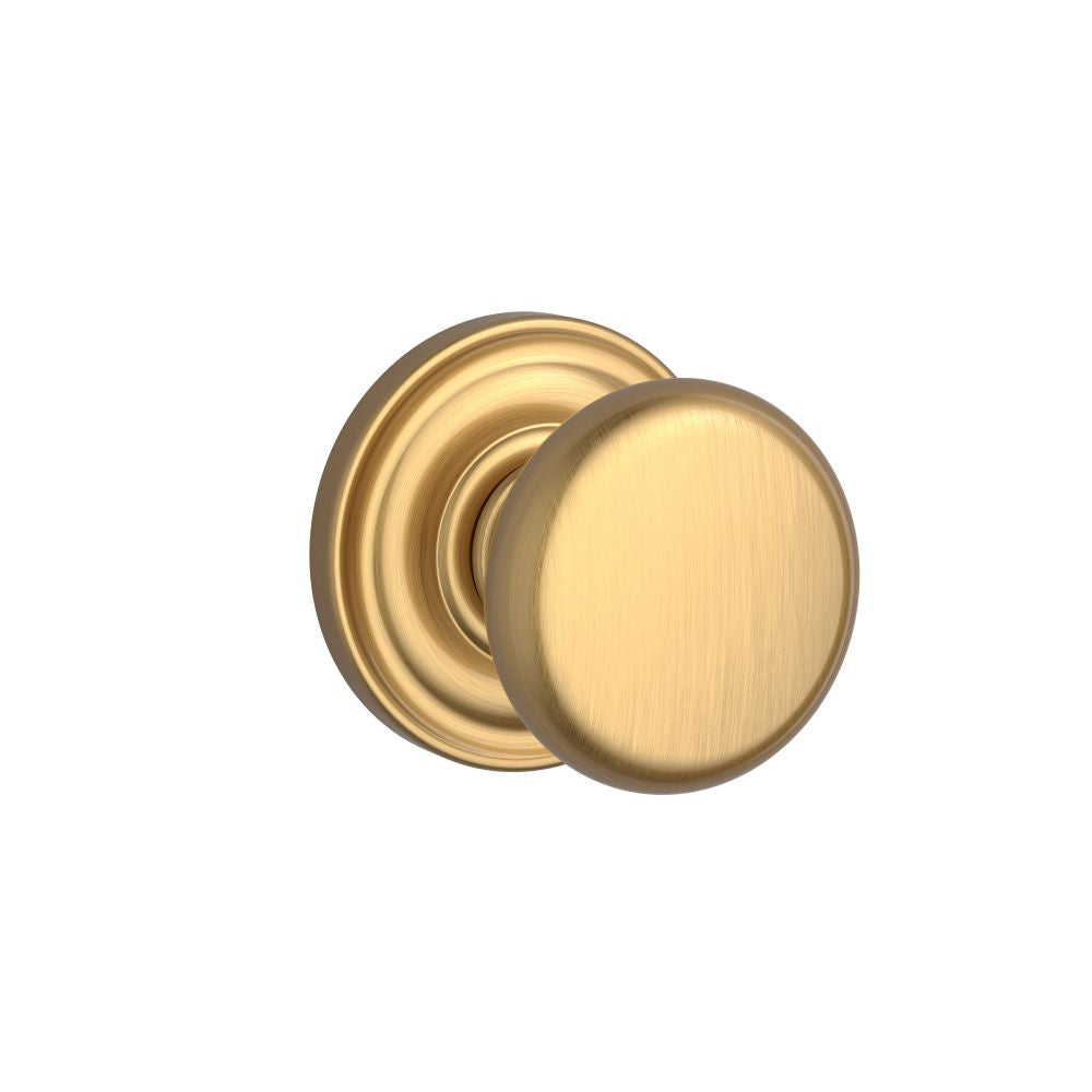 Baldwin Reserve Round Knob Passage with 6AL Latch and Dual Strike Baldwin Reserve