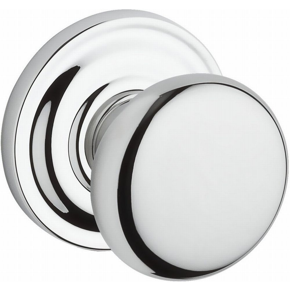 Baldwin Reserve Passage Round Knob and Traditional Round Rose with 6AL Latch and Dual Strike Baldwin Reserve