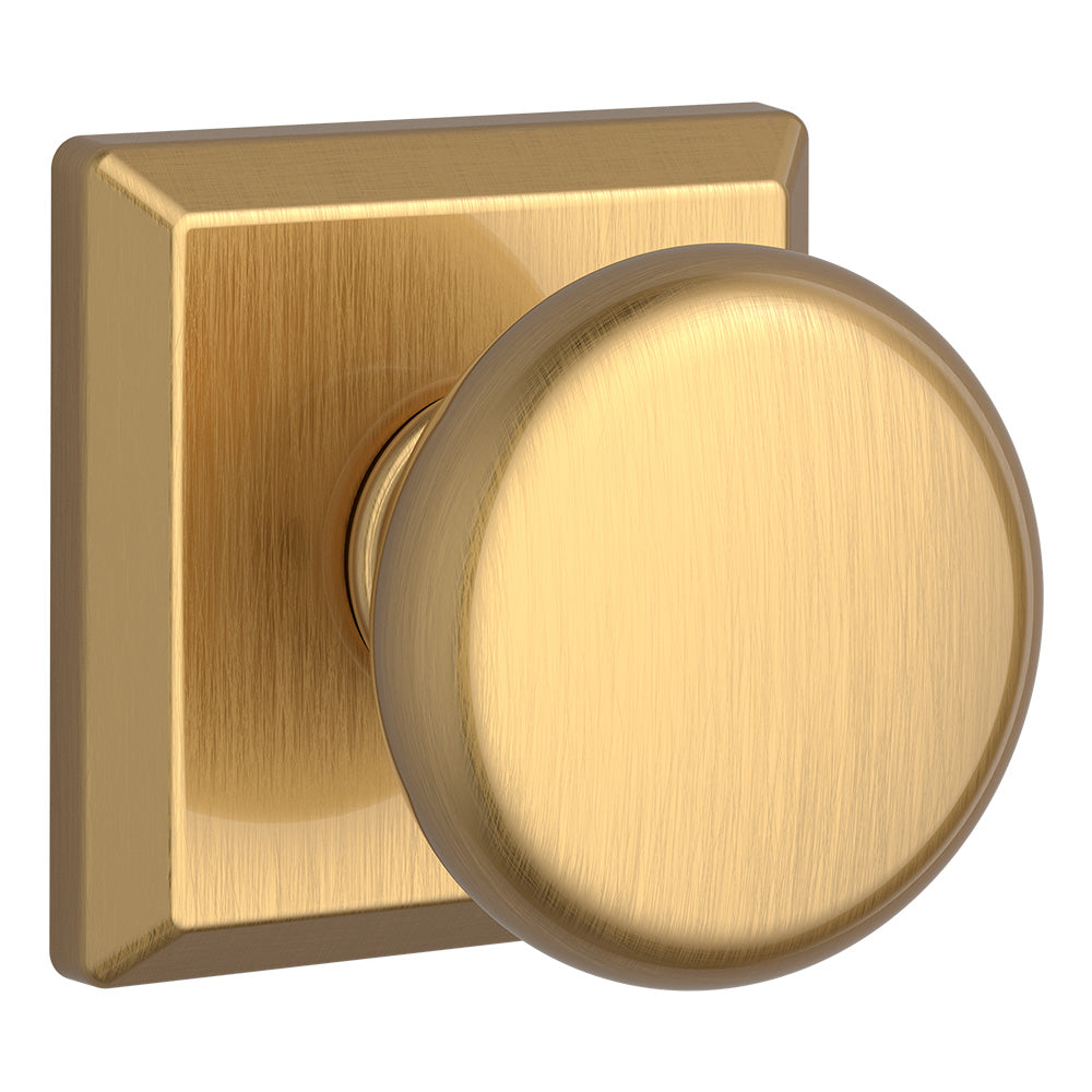 Baldwin Reserve Round Knob Passage with 6AL Latch and Dual Strike Baldwin Reserve