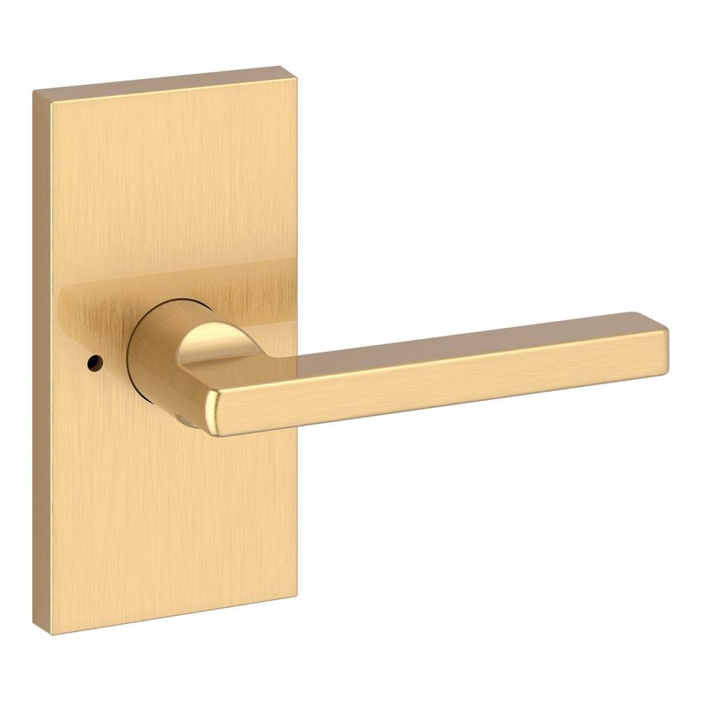 Baldwin Reserve Square Lever Privacy with 6AL Latch and Dual Strike Baldwin Reserve