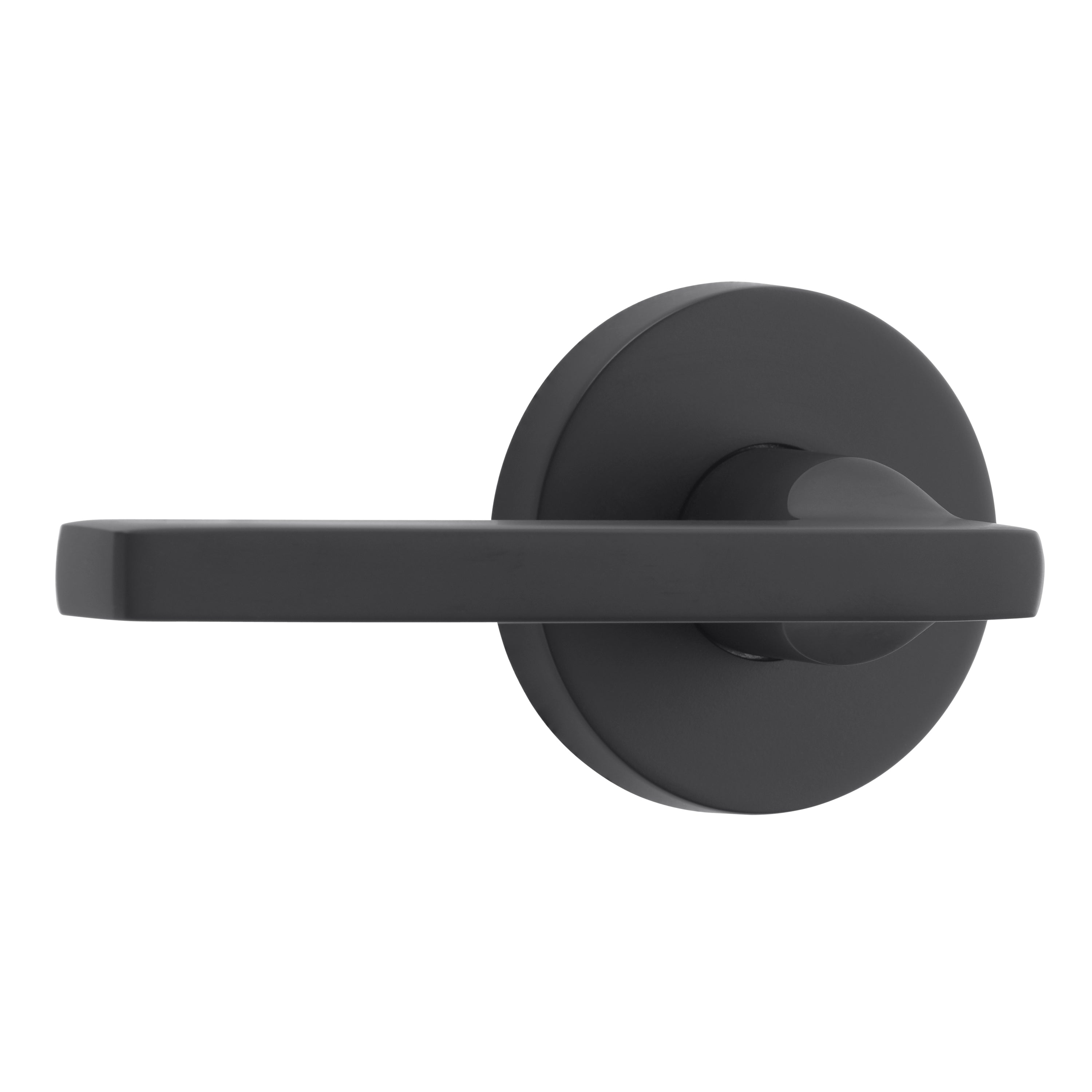 Baldwin Reserve Privacy Square Lever and Contemporary Round Rose with 6AL Latch and Dual Strike Baldwin Reserve