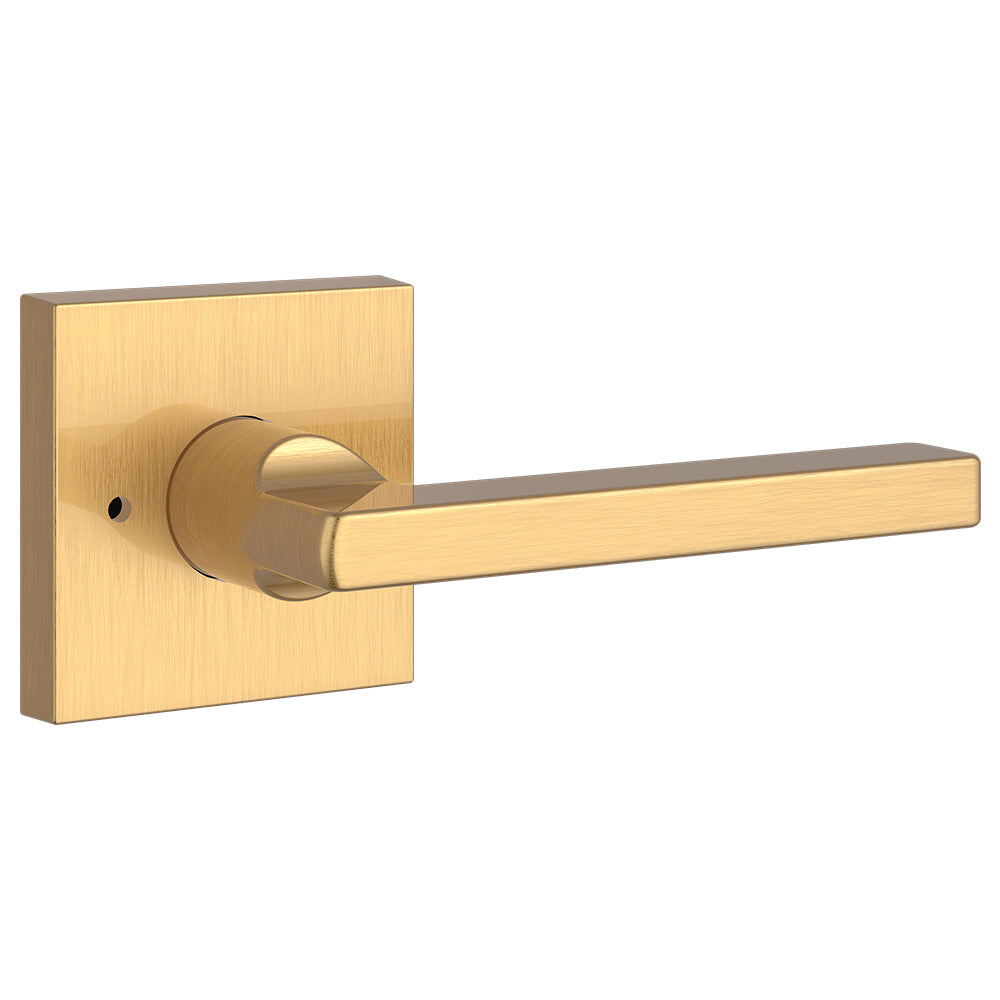 Baldwin Reserve Square Lever Privacy with 6AL Latch and Dual Strike Baldwin Reserve